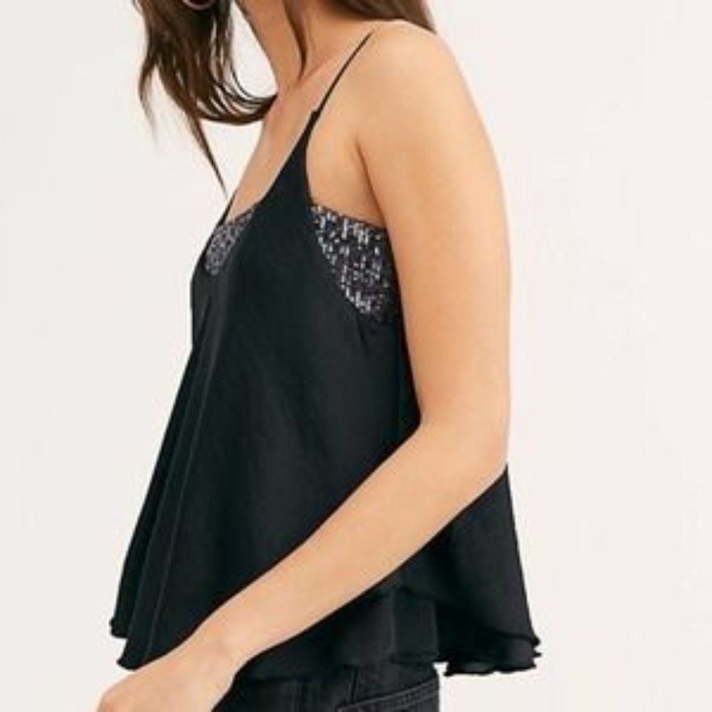 Free People Turn It On Cami in Black